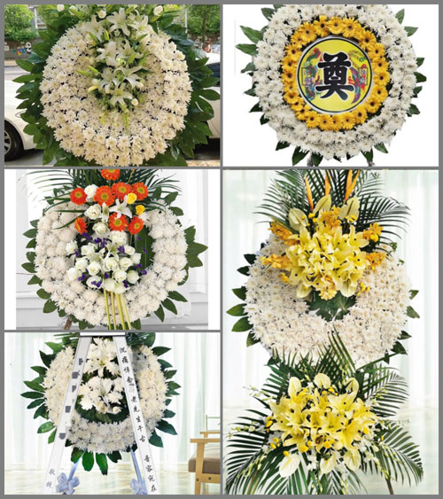 山东青岛平度市蓼兰镇前张家村花圈速递